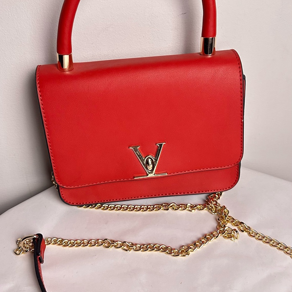 Elegant Red Designer Handbag